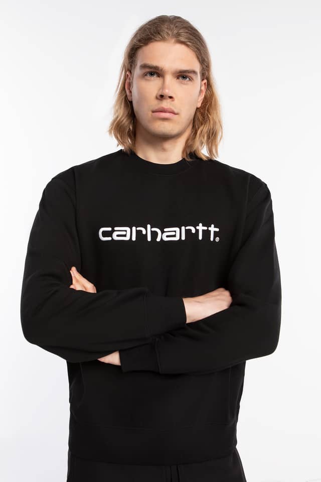 Carhartt Sweat Black / White I030229-0D2XX