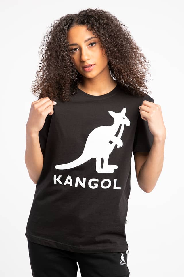 Koszulka Kangol T-SHIRT ESSENTIAL UNISEX BLACK KLEU005-99