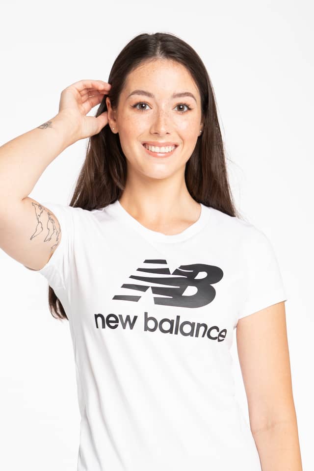Koszulka New Balance KR. RĘKAW ESSENTIALS STACKED LOGO TEE WK 546