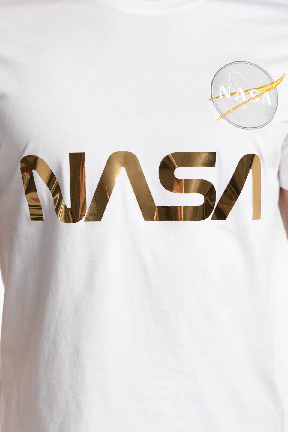 Koszulka Alpha Industries Z KRÓTKIM RĘKAWEM NASA Reflective T 178501-438