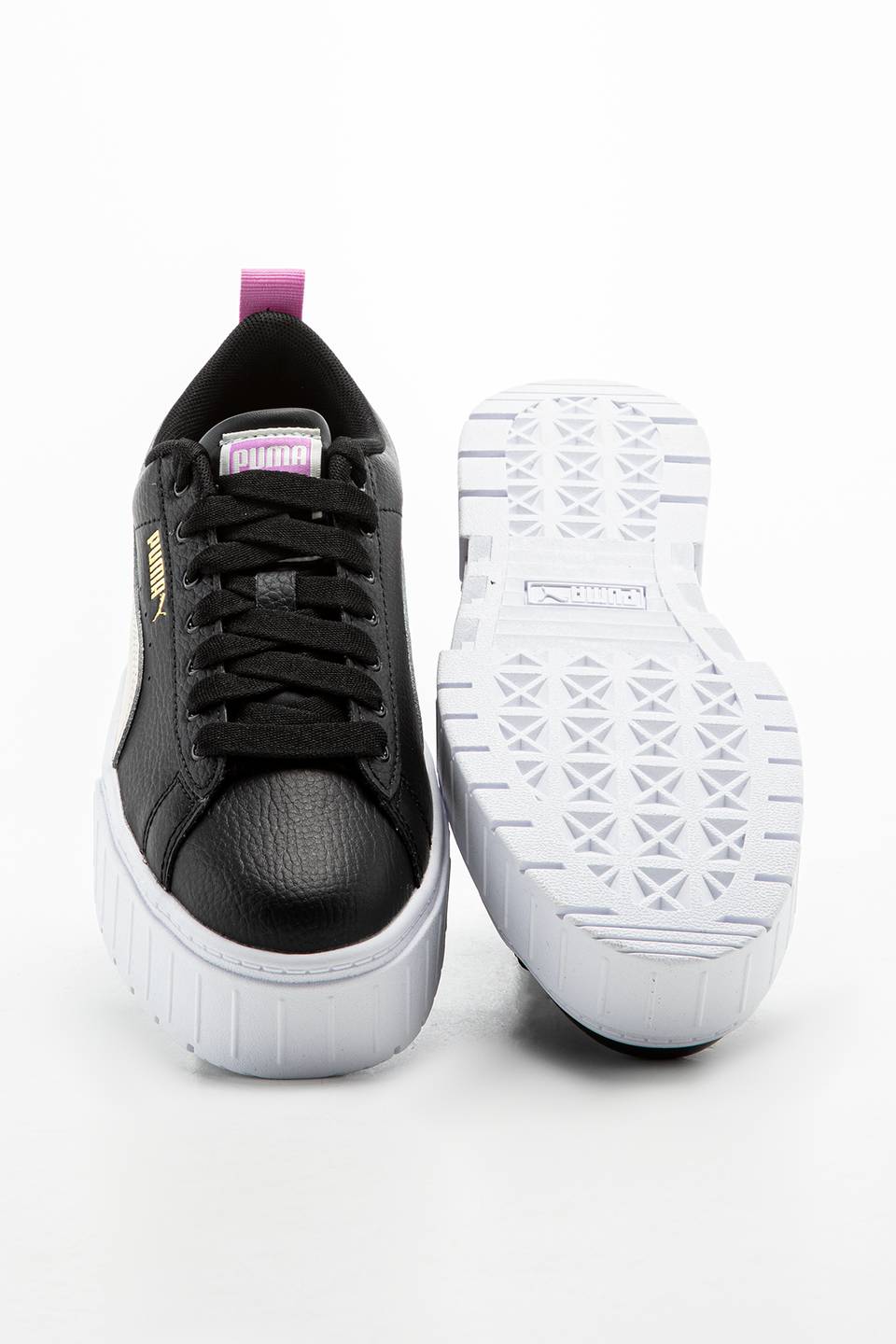 Sneakers Puma Mayze Lth Jr  Black-Whisper White 38452707