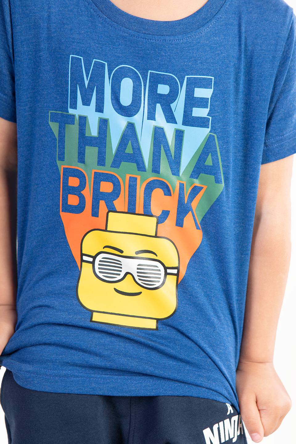 Koszulka LEGO Wear T-SHIRT SS Blue melange 12010543