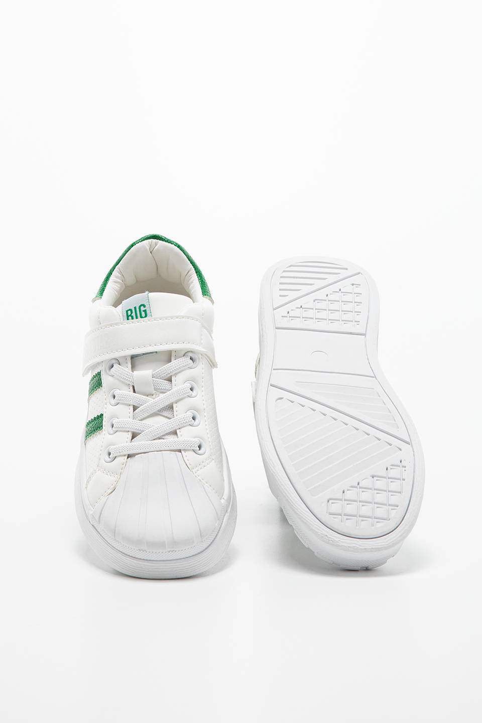 Sneakers Big Star GG374019-WHITE/GREEN