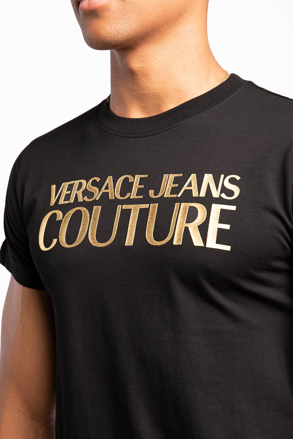 Koszulka Versace Jeans Couture Jeans T-SHIRT 73GAHT01CJ00TG89