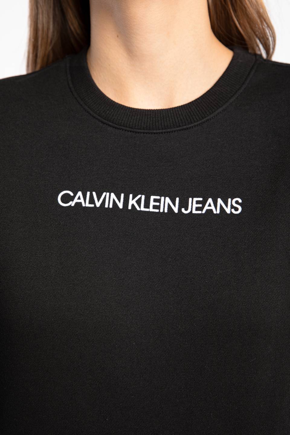 Bluza Calvin Klein Jeans Jeans SHRUNKEN INSTITUTIONAL CREW NECK J20J216537BEH