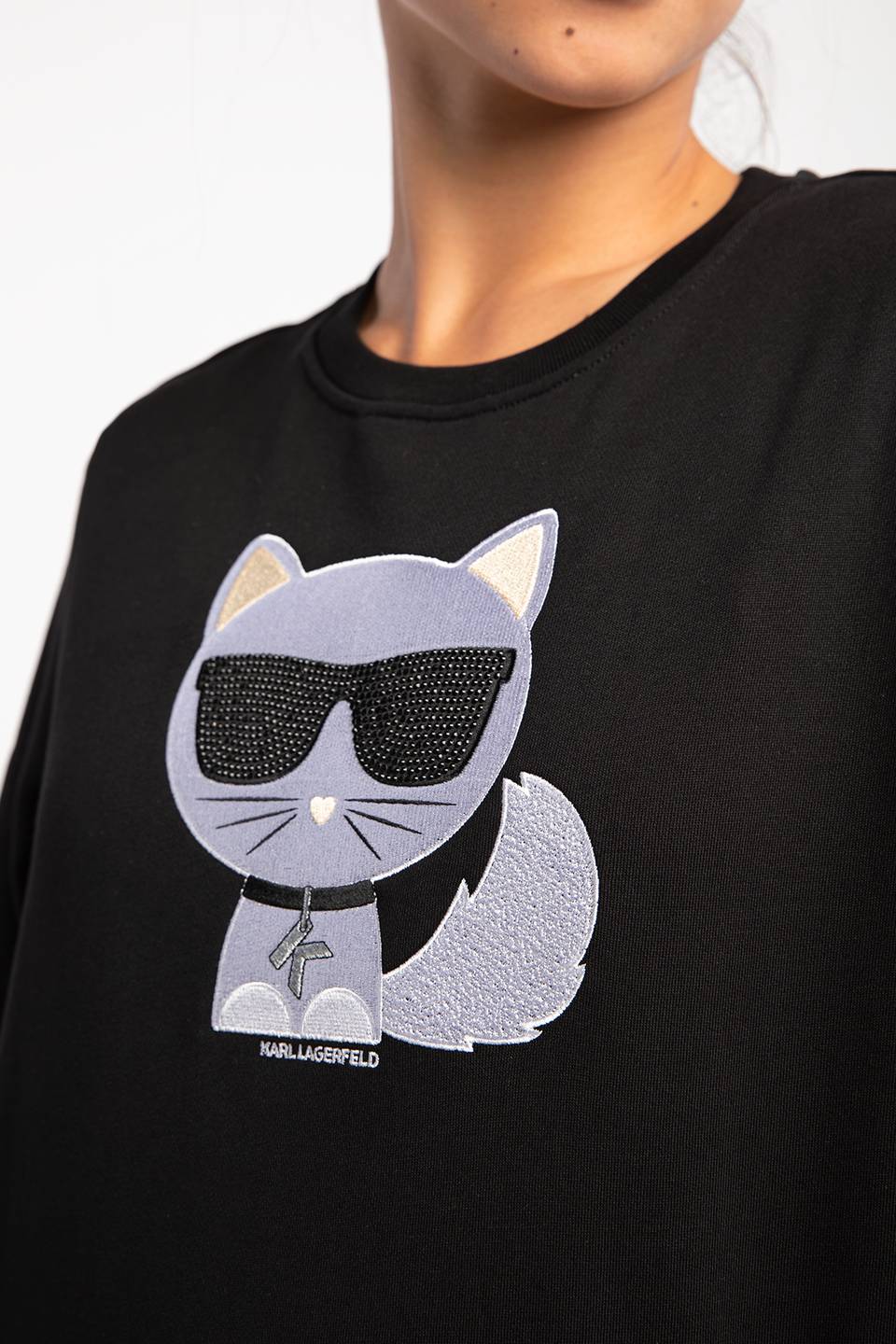Bluza Karl Lagerfeld Ikonik Choupette Sweatshirt 210W1823-999