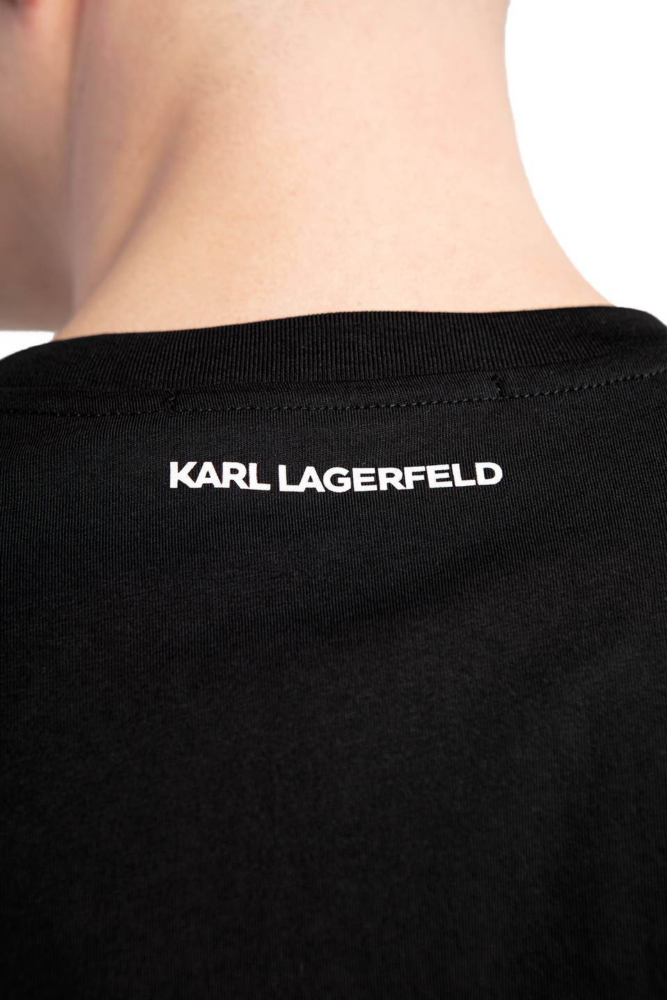 Koszulka Karl Lagerfeld UNISEX IKONIK LOGO T-SHIRT 221W1781-999