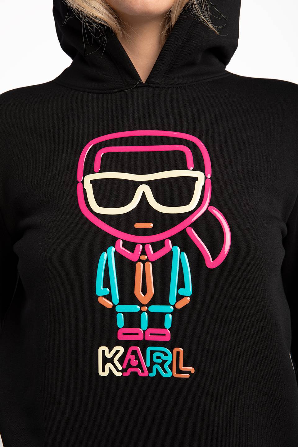 Bluza Karl Lagerfeld JELLY KARL HOODIE 221W1801-999