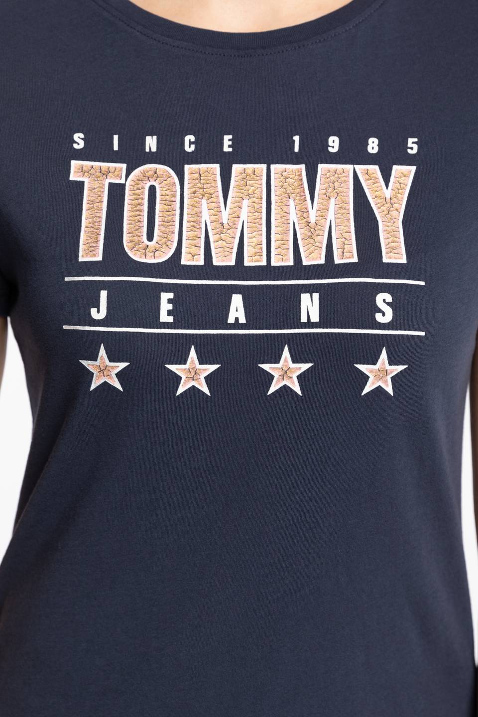 Koszulka Tommy Jeans TJW SLIM METALLIC TOMMY TEE DW0DW10197C87