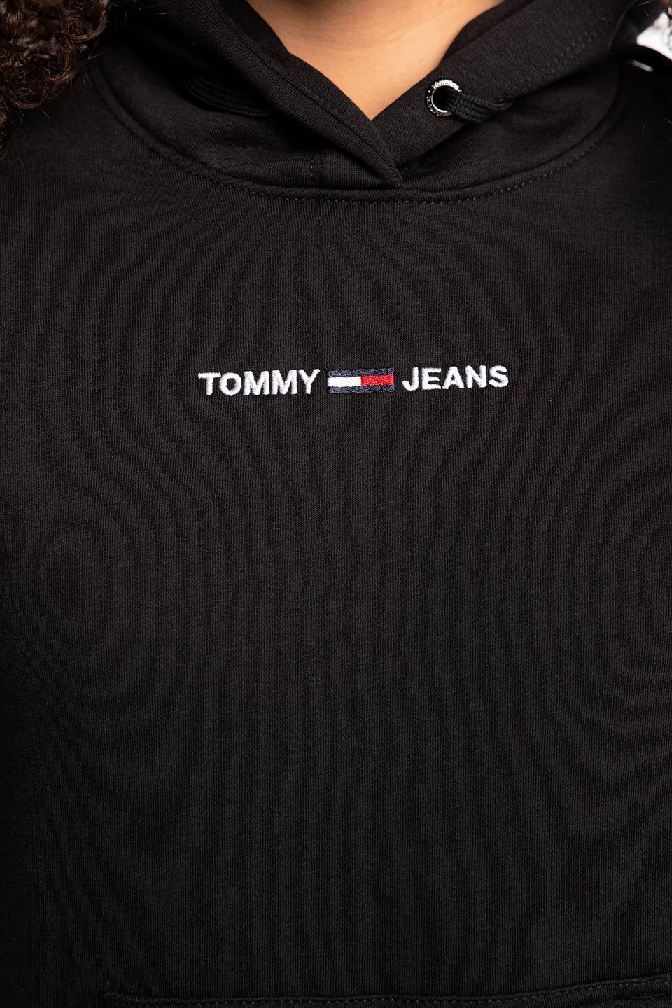 Bluza Tommy Jeans tjw linear logo hoodie dw0dw10132bds