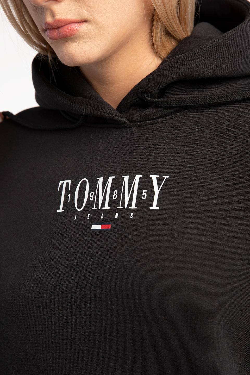 Bluza Tommy Jeans tjw reg essential logo 1 hoodie dw0dw12723bds