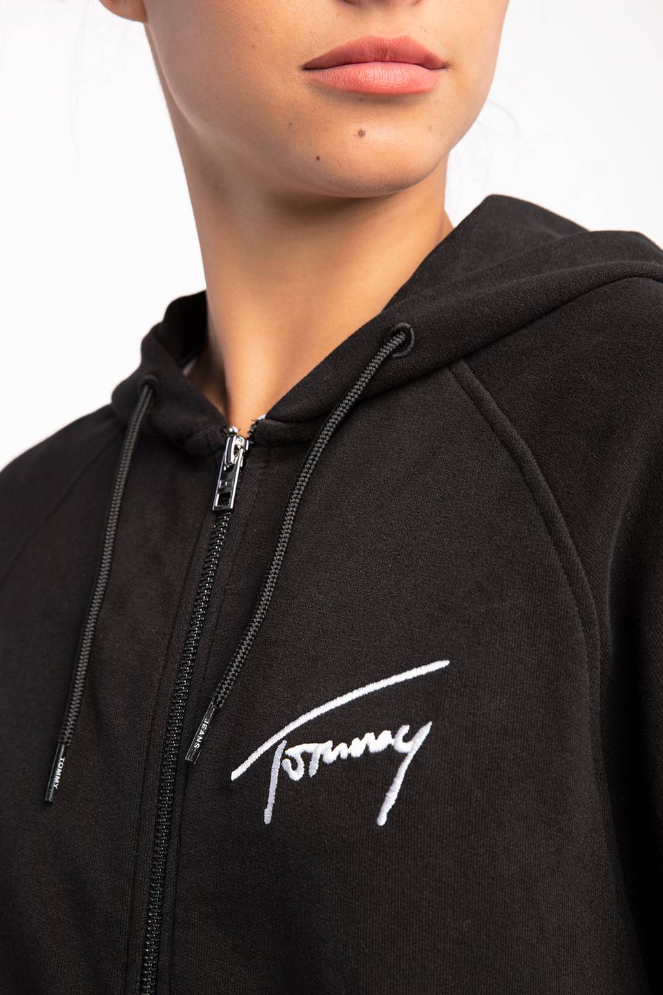 Bluza Tommy Jeans tjw bxy signature zip hoodie dw0dw12648bds