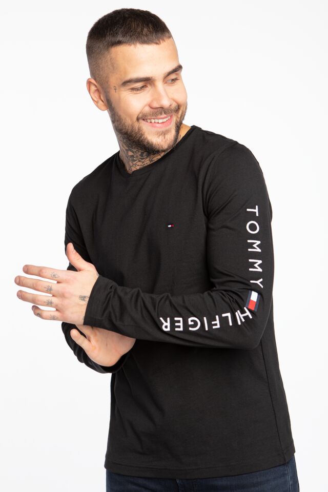 tommy logo long sleeve tee mw0mw09096bds